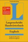 Beispielbild für Langenscheidts HandwÃ rterbuch Englisch zum Verkauf von Discover Books