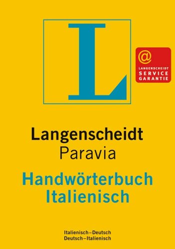 Beispielbild fr Langenscheidts Handwrterbuch, Paravia Handwrterbuch Italienisch zum Verkauf von medimops