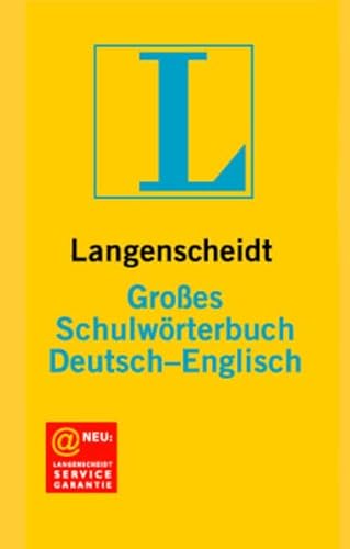 9783468071355: Langenscheidts Groes Schulwrterbuch, Deutsch-Englisch (German and English Edition)