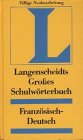 Beispielbild fr Langenscheidts Groes Schulwrterbuch, Franzsisch-Deutsch zum Verkauf von medimops