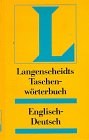 Beispielbild für Langenscheidts Taschen-worterbuch Englisch-Deutsch zum Verkauf von Discover Books