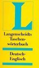 Langenscheidts Taschenworterbuch Englisch: Deutsch-Englisch