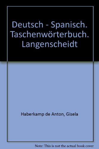 Deutsch - Spanisch. Taschenwörterbuch. Langenscheidt
