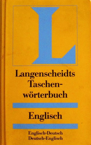 Beispielbild fr Langenscheidts Taschen-worterbuch (Englisch, Englisch-Deutsch / Deutsch Englisch) zum Verkauf von Wonder Book