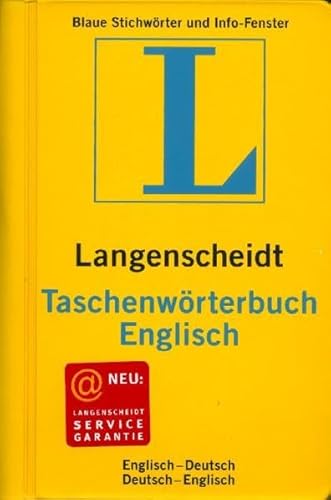 Stock image for Langenscheidts Taschenwrterbuch, Englisch for sale by Books Unplugged