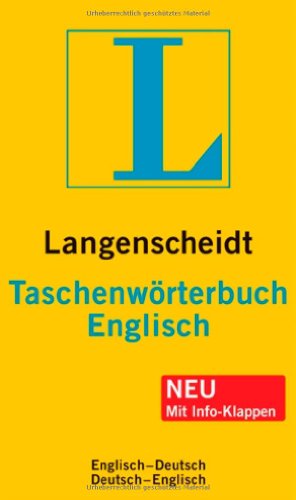 Stock image for Langenscheidt Bilingual Dictionaries: Langenscheidts Taschenworterbuch Englisch (Eng/Deu/Deu/Eng) (German Edition) for sale by HPB-Diamond