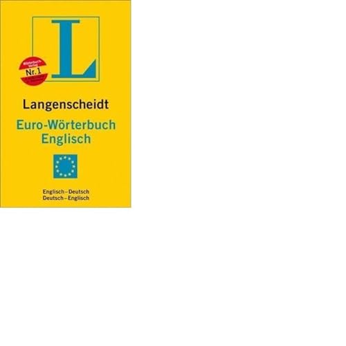 Stock image for Langenscheidt Euro-Wrterbuch Englisch: Englisch - Deutsch, Deutsch - Englisch for sale by medimops