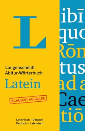 9783468130786: Langenscheidt Abitur-Wrterbuch Latein: Klausurausgabe, Lateinisch-Deutsch/Deutsch-Lateinisch