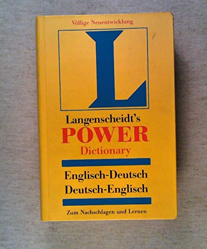 Beispielbild fr Langenscheidt's Power Dictionary, Englisch-Deutsch, Deutsch-Englisch zum Verkauf von Wonder Book