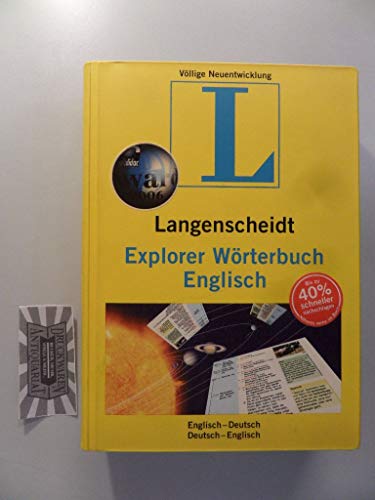 Beispielbild fr Langenscheidt Bilingual Dictionaries: Langenscheidt Explorer Worterbuch E/D D/E: Englisch - Deutsch / Deutsch - Englisch. Rund 60.000 StichwArter, Wendungen und Aobersetzungen zum Verkauf von AwesomeBooks