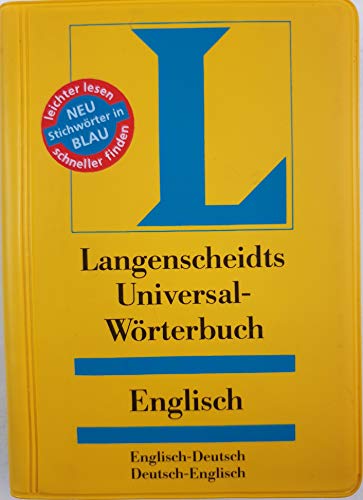 Stock image for Langenscheidts Universal-W?rterbuch, Englisch for sale by SecondSale