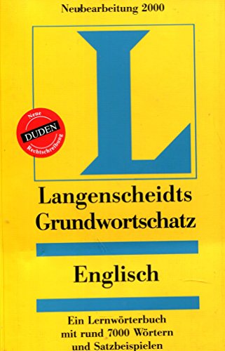 Imagen de archivo de Langenscheidts Grundwortschatz Englisch. a la venta por HPB Inc.