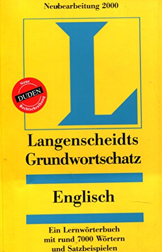 Stock image for Langenscheidts Grundwortschatz Englisch. for sale by Better World Books