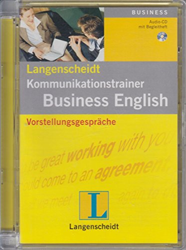 Beispielbild fr Kommunikationstrainer Business English, Audio-CDs, Vorstellungsgesprche, 1 Audio-CD: Langenscheidts Kommunikationstrainer. Der Sprachtrainer fr den Job zum Verkauf von medimops