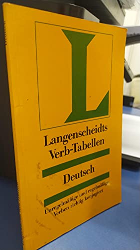 Beispielbild fr Langenscheidts Verb Tabellen (German Edition) zum Verkauf von Wonder Book