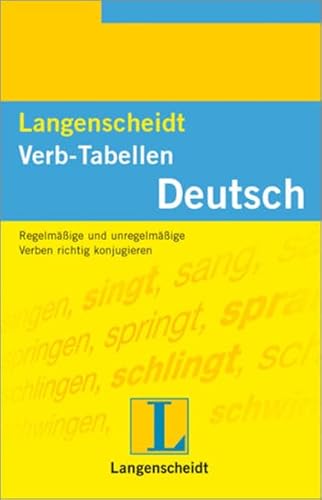 Beispielbild fr Verb-Tabellen Deutsch zum Verkauf von Better World Books