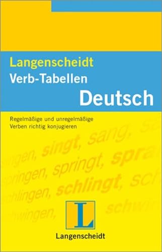 9783468341113: Langenscheidts Verb-Tabellen, Deutsch