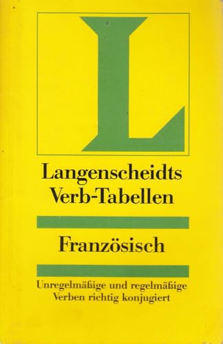 9783468341519: Langenscheidts Verb-Tabellen, Franzsisch