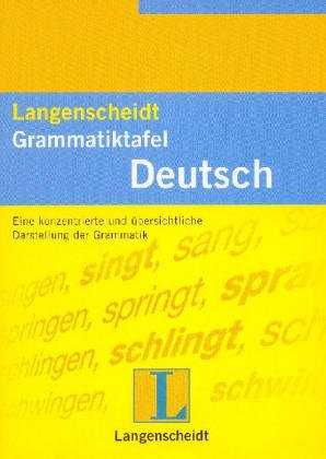 Imagen de archivo de Langenscheidts Grammatiktafel a la venta por Redux Books