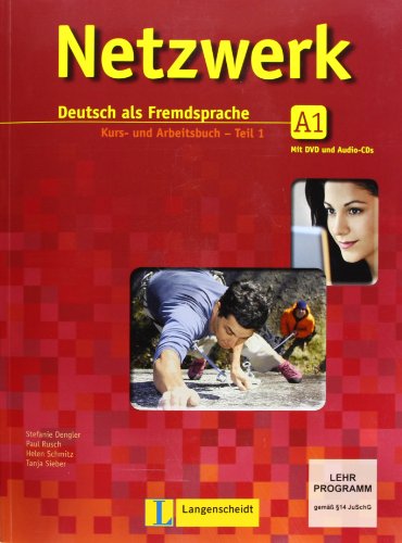 Netzwerk A1 Libro de alumno y libro de ejercicios, tomo 1 con 2 CD de audio y DVD: Kurs- Und Arbeitsbuch A1 - Teil 1 MIT 2 Audio-Cds Und DVD (Texto) - Dengler, Stefanie