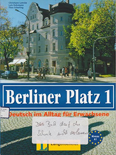Stock image for Berliner Platz, Band 1 - Lehr- und Arbeitsbuch 1: Deutsch im Alltag fr Erwachsene for sale by medimops