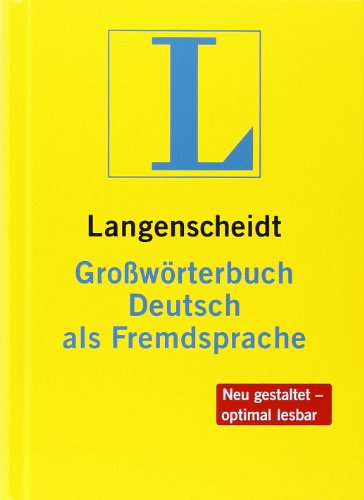 Beispielbild fr Langenscheidts Grossworterbuch Deutsch Als Fremdsprache: Langenscheidts Grossworterbuch Deutsch Als Fremdsprache Inklusive CD-Rom zum Verkauf von AwesomeBooks