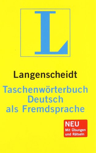 9783468490446: Langenscheidt Taschenwrterbuch Deutsch als Fremdsprache: Einsprachig Deutsch