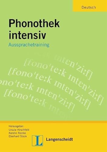 9783468497643: Phonothek Intensiv libro ejercicios: Aussprachetraining (Texto)