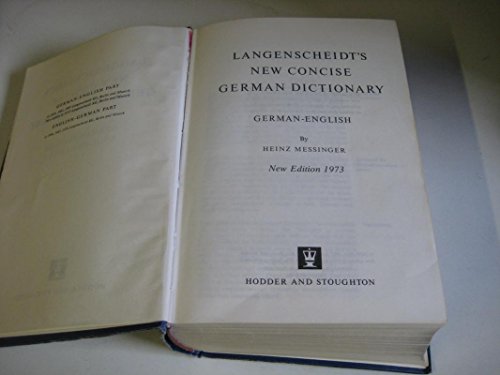 Langenscheidts Compact German Dictionary. German-English. English-German.