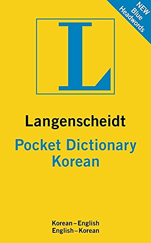 Langenscheidt Pocket Dictionary Korean (Langenscheidt Pocket Dictionaries)