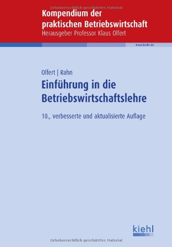 Beispielbild fr Einfhrung in die Betriebswirtschaftslehre zum Verkauf von medimops