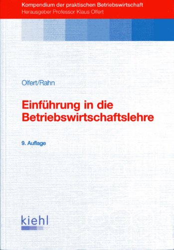 9783470453095: Einfhrung in die Betriebswirtschaftslehre