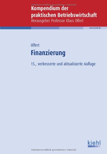 Finanzierung (9783470534954) by Klaus Olfert