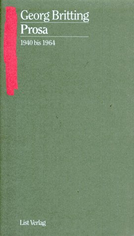 Beispielbild fr Prosa, 1940 bis 1964 zum Verkauf von medimops
