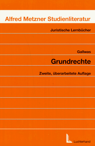 Imagen de archivo de Grundrechte a la venta por medimops