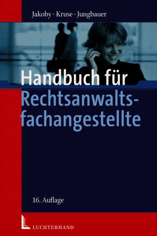 Stock image for Handbuch fr Rechtsanwaltsfachangestellte for sale by medimops