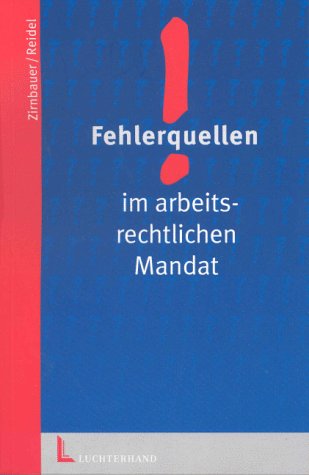 Beispielbild fr Fehlerquellen im arbeitsrechtlichen Mandat zum Verkauf von medimops