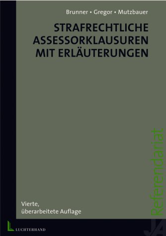 Beispielbild fr Strafrechtliche Assessorklausuren mit Erluterungen zum Verkauf von medimops