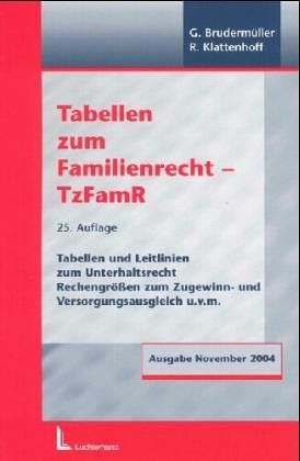 9783472050957: Tabellen zum Familienrecht - TzFamR.
