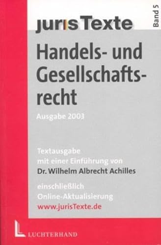Handels- und Gesellschaftsrecht. (9783472056058) by Mocker, Werner; Mocker, Ute; Herr, Werner