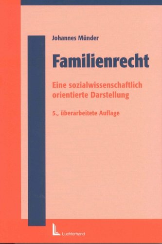 Familienrecht (9783472061519) by Johannes MÃ¼nder