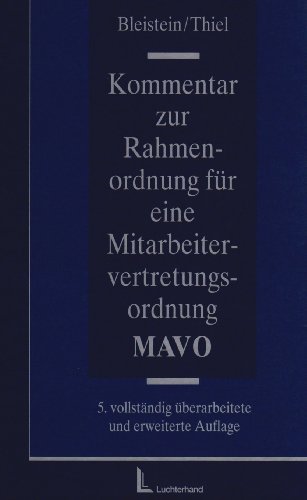 9783472064961: Kommentar zur Rahmenordnung fr eine Mitarbeitervertretungsordnung ( MAVO)