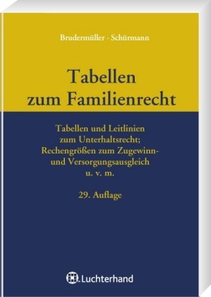 9783472072706: Tabellen zum Familienrecht - TzFamR: Tabellen und Leitlinien zum Unterhaltsrecht; Rechengren zum Zugewinn- und Versorgungsausgleich u.v.m