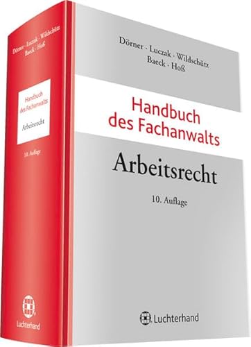 Stock image for Handbuch des Fachanwalts Arbeitsrecht for sale by medimops