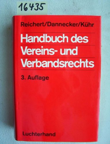 9783472410317: Handbuch des Vereins- und Verbandsrechts