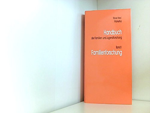 9783472551041: Familienforschung. (= Handbuch der Familien- und Jugendforschung, 1).
