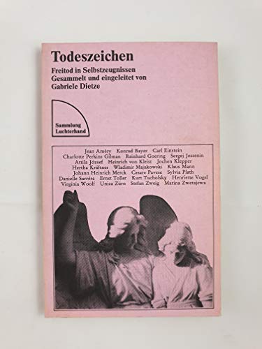 Stock image for Todeszeichen. Freitod in Selbstzeugnissen for sale by medimops