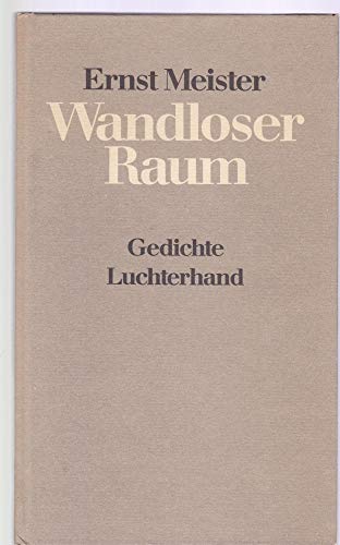 Imagen de archivo de Wandloser Raum : Gedichte. a la venta por Hbner Einzelunternehmen