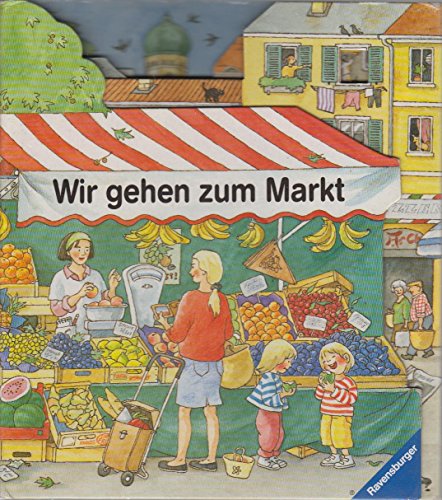 Beispielbild fr Wir gehen zum Markt: Bilderbuch mit Gucklchern zum Verkauf von medimops