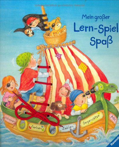 Imagen de archivo de Mein groer Lern-Spiel-Spa: Schnren - Farben - Zahlen - Gegenstze - ABC a la venta por medimops